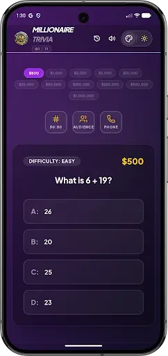 Скриншот 3 — Millionaire Trivia Pro Offline