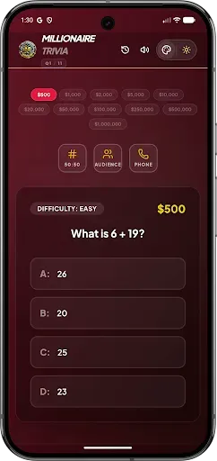 Скриншот 4 — Millionaire Trivia Pro Offline