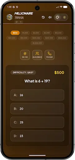 Скриншот 5 — Millionaire Trivia Pro Offline