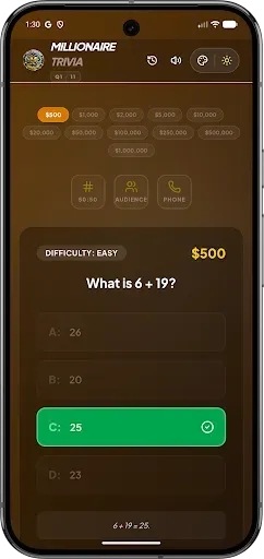 Скриншот 6 — Millionaire Trivia Pro Offline