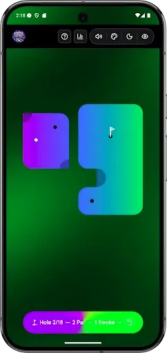 Скриншот 3 — Neon Mini Golf Offline No Wifi