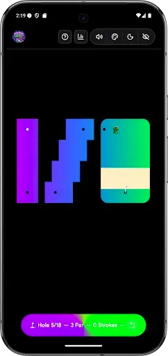 Скриншот 4 — Neon Mini Golf Offline No Wifi