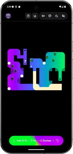 Скриншот 8 — Neon Mini Golf Offline No Wifi