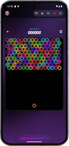 Скриншот 6 — Neon Ring Bubble Blast Offline