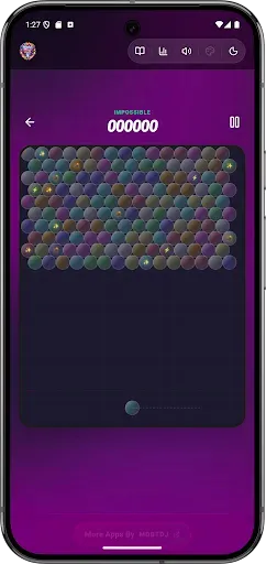 Скриншот 8 — Neon Ring Bubble Blast Offline
