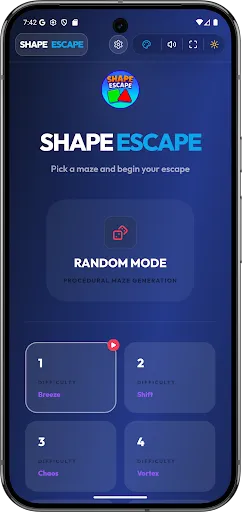 Скриншот 2 — Shape Escape Maze Offline Play