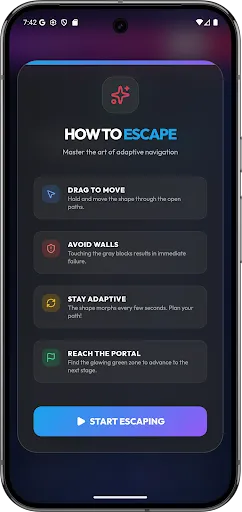 Скриншот 5 — Shape Escape Maze Offline Play