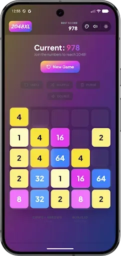 Скриншот 1 — 2048 XL Powerup 2026 Offline