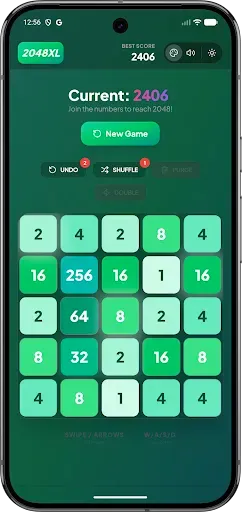 Скриншот 2 — 2048 XL Powerup 2026 Offline