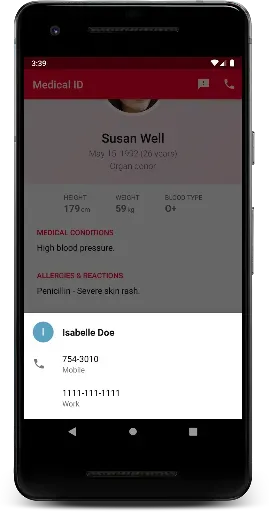 Скриншот 5 — Medical ID (premium)