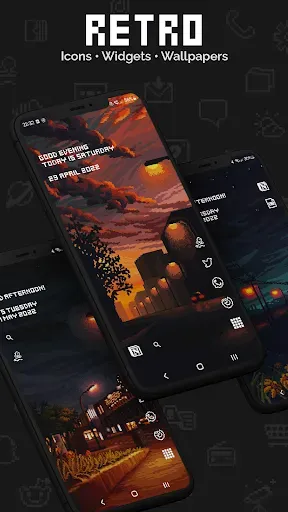 Скриншот 1 — Retro Mode - Icon Pack (Light)