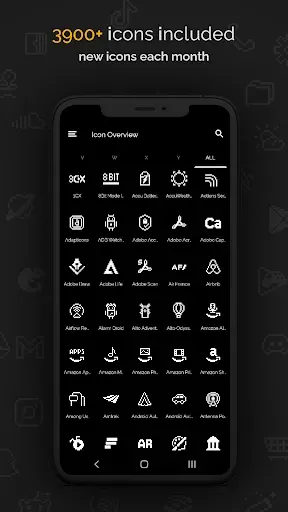 Скриншот 2 — Retro Mode - Icon Pack (Light)