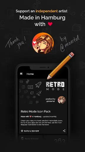 Скриншот 8 — Retro Mode - Icon Pack (Light)