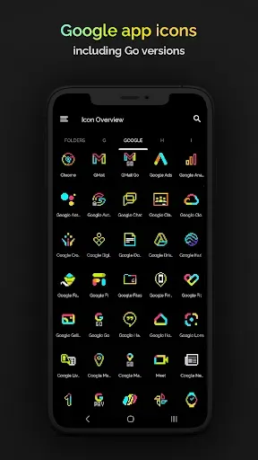Скриншот 3 — Retro Mode - Icon Pack (Neon)