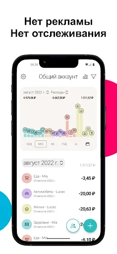 Скриншот 2 — Monee - Учет Расходов, Бюджет