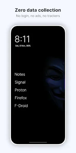Скриншот 7 — Olauncher. Minimal AF Launcher