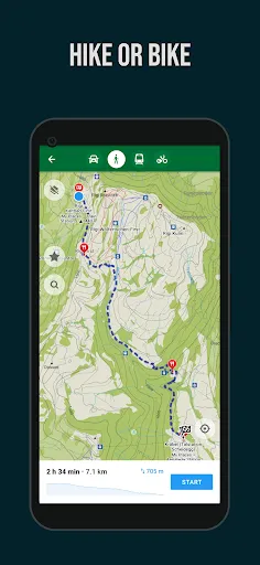 Скриншот 2 — Organic Maps: GPS карты офлайн