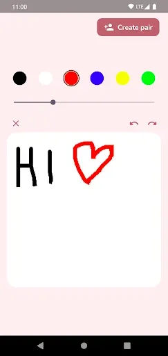 Скриншот 1 — Paint Love - виджет для пар