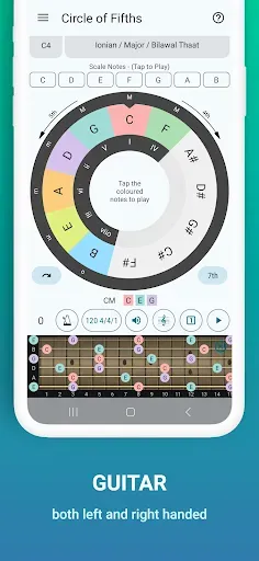 Скриншот 4 — Circle of Fifths of 100+Scales