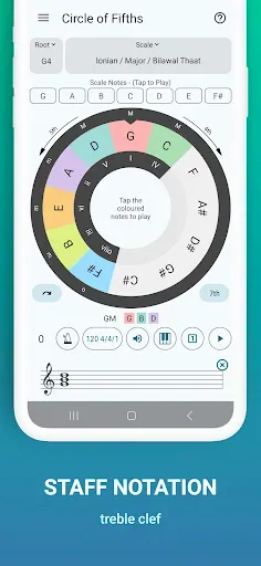 Скриншот 6 — Circle of Fifths of 100+Scales