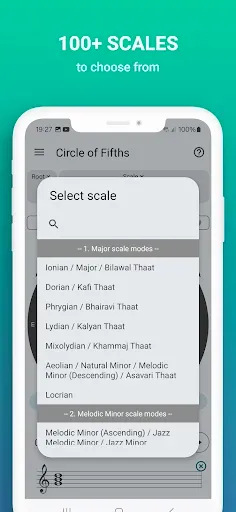 Скриншот 7 — Circle of Fifths of 100+Scales