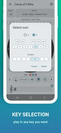 Скриншот 8 — Circle of Fifths of 100+Scales