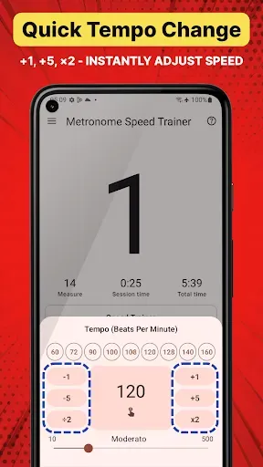 Скриншот 4 — Metronome Speed Trainer