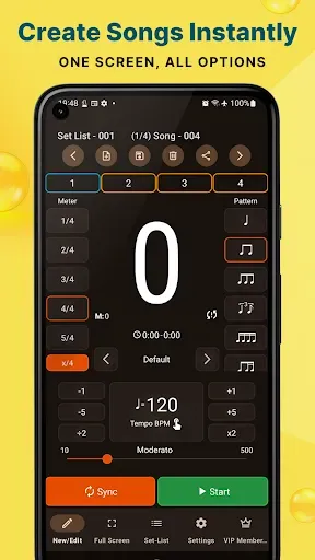 Скриншот 1 — Stage Metronome with Setlist