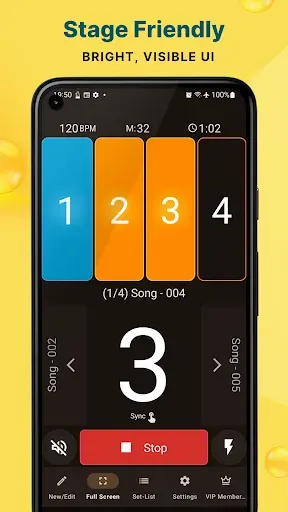 Скриншот 4 — Stage Metronome with Setlist