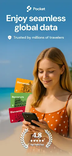 Скриншот 1 — Pocket eSIM: Mobile Data Plans