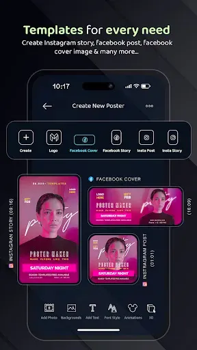 Скриншот 3 — Flyer, Poster & Graphic Design