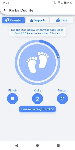 Скриншот 1 — Kick Counter - Track your baby