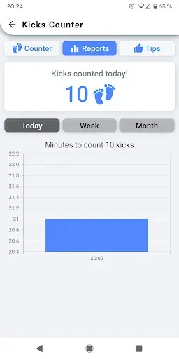 Скриншот 2 — Kick Counter - Track your baby