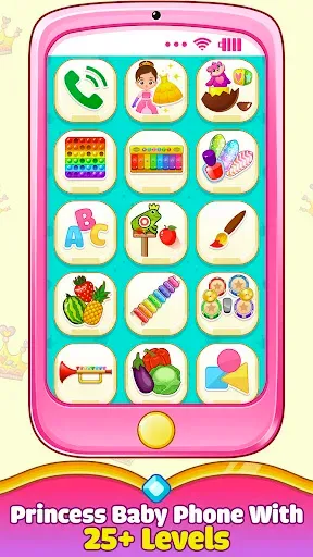 Скриншот 1 — Princess Baby Phone Game