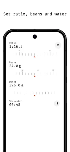 Скриншот 2 — Ratio M8 - coffee calculator