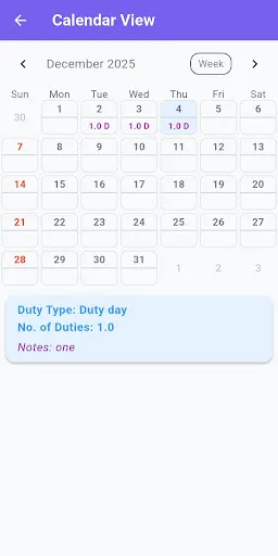 Скриншот 4 — Duty Diary