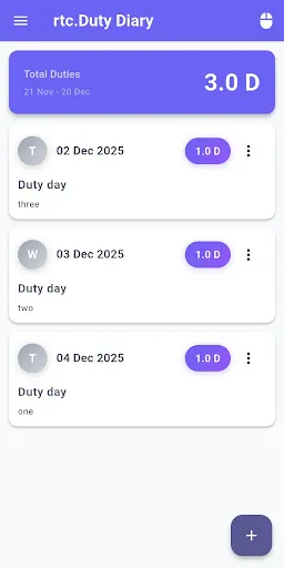 Скриншот 5 — Duty Diary