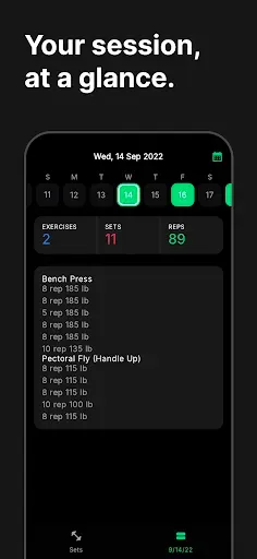 Скриншот 6 — Setgraph: Workout Log