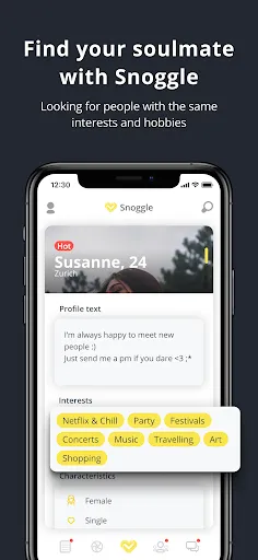 Скриншот 4 — Snoggle: Dating & Chat App