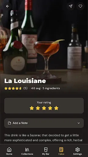 Скриншот 1 — Cocktails by Steve