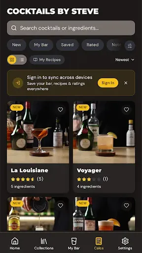 Скриншот 2 — Cocktails by Steve