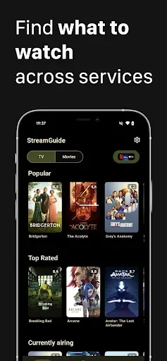 Скриншот 1 — StreamGuide: Фильмы и ТВ-шоу