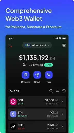 Скриншот 1 — SubWallet - Polkadot Wallet