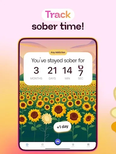 Скриншот 7 — Sober Day Counter - Sunflower
