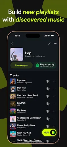 Скриншот 2 — Swipefy for Spotify