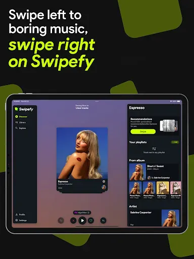 Скриншот 5 — Swipefy for Spotify