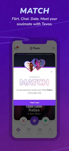 Скриншот 3 — Tavoo Dating App: Match & Date