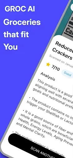 Скриншот 3 — GROC AI – Nutrition Insights