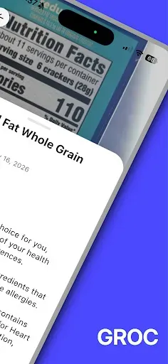 Скриншот 4 — GROC AI – Nutrition Insights