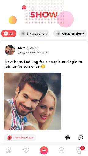 Скриншот 4 — 3way: Couples & Singles Hookup